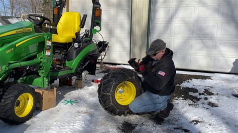 John deere 1025r tire chains - As of 2015, the VIN number on John Deere tractors can be located by standing behind the tractor and looking by the left side of the frame near the wheel. The sticker containing the VIN number reads “Manufactured by John Deere” and contains ...